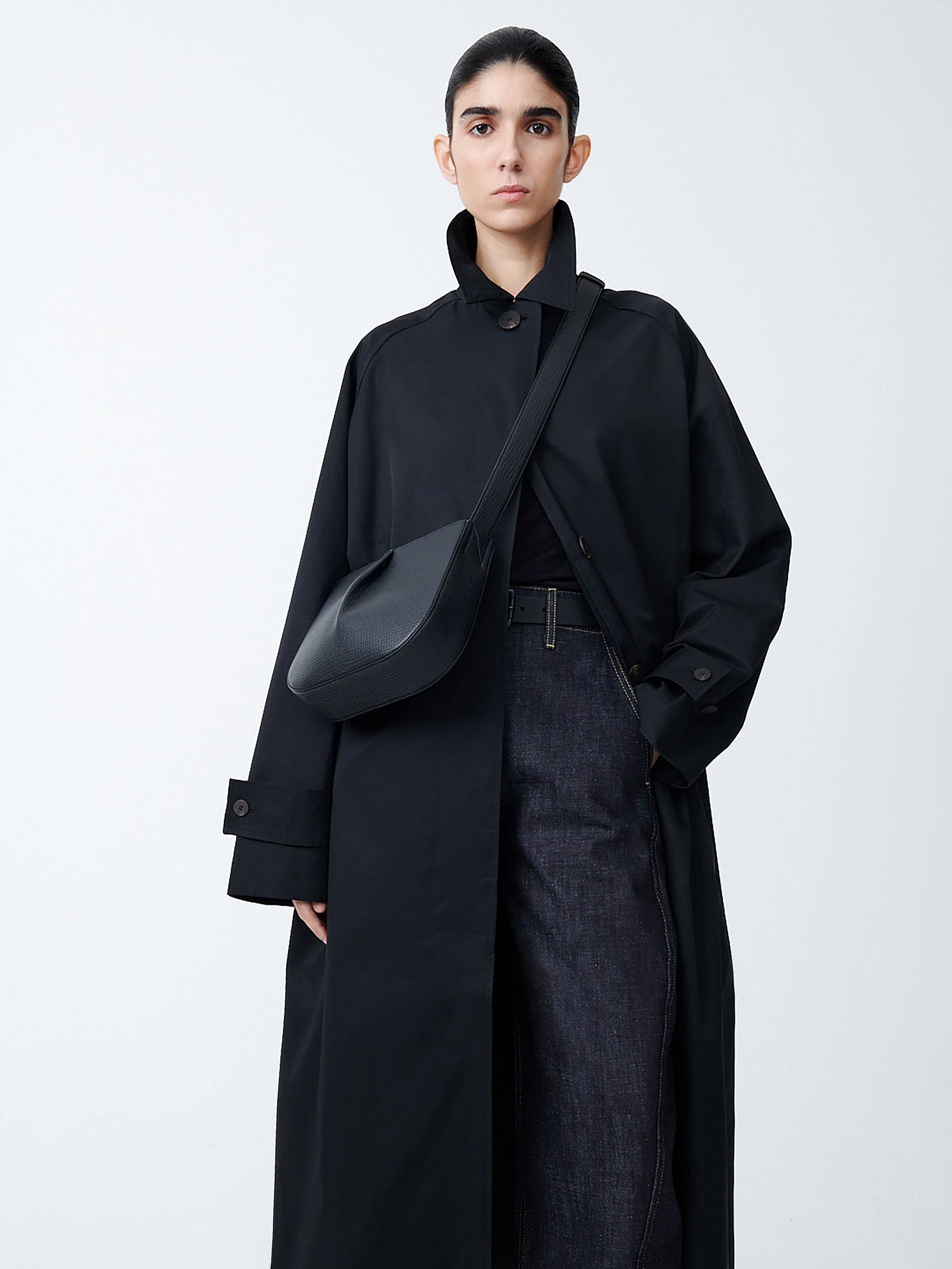 Fortuna Leather Bag in Black - Studio Nicholson