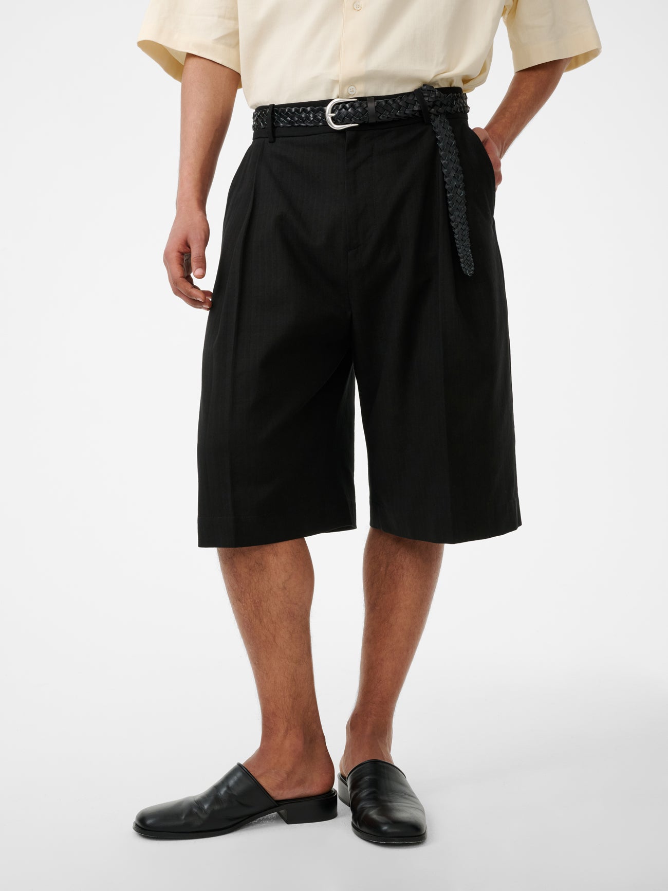 Fowld Short in Black - Studio Nicholson