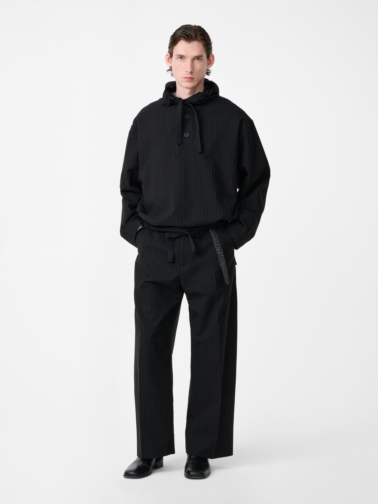 Fume Tailored Pant in Black Stripe