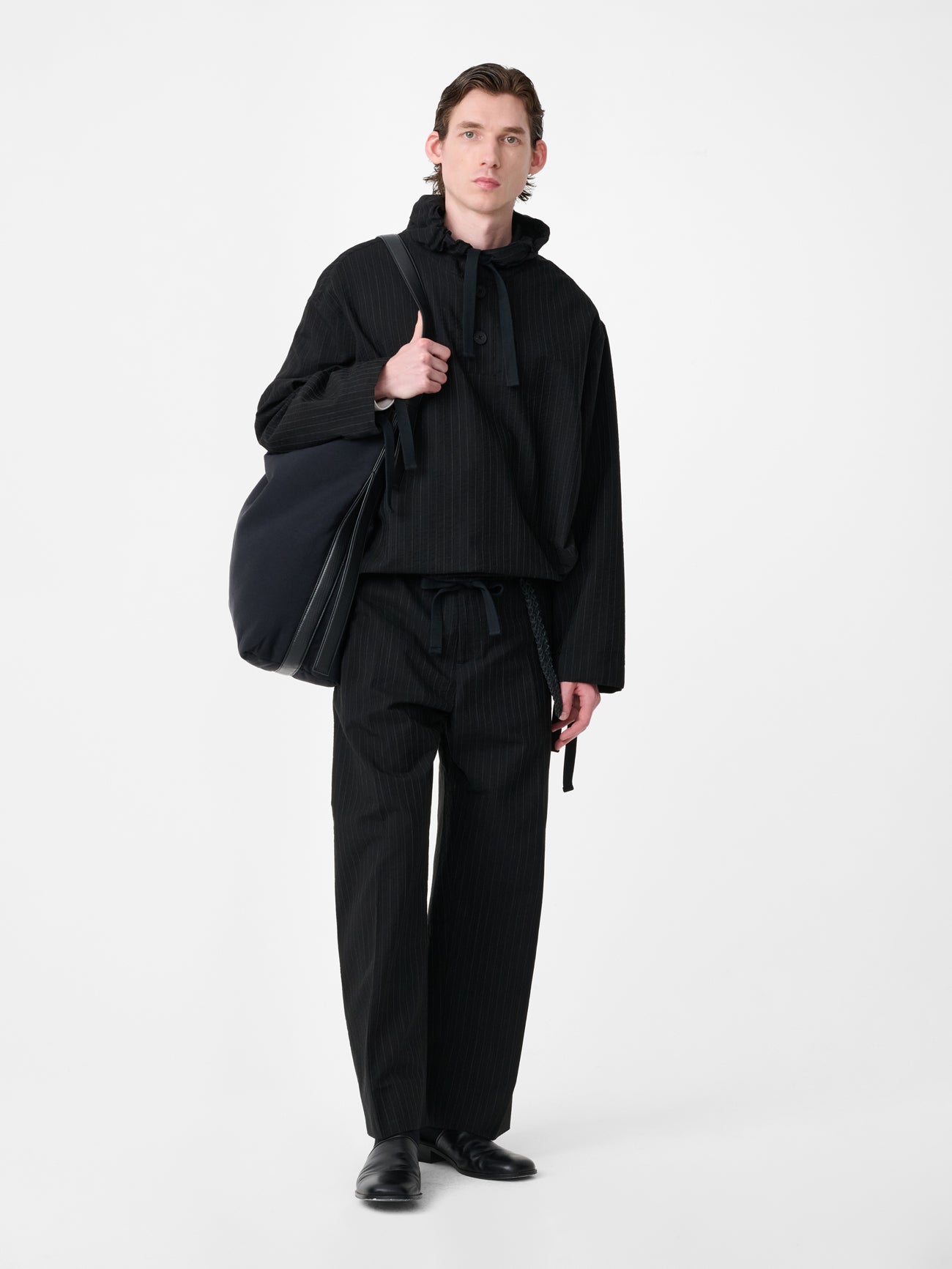 Fume Tailored Pant in Black Stripe