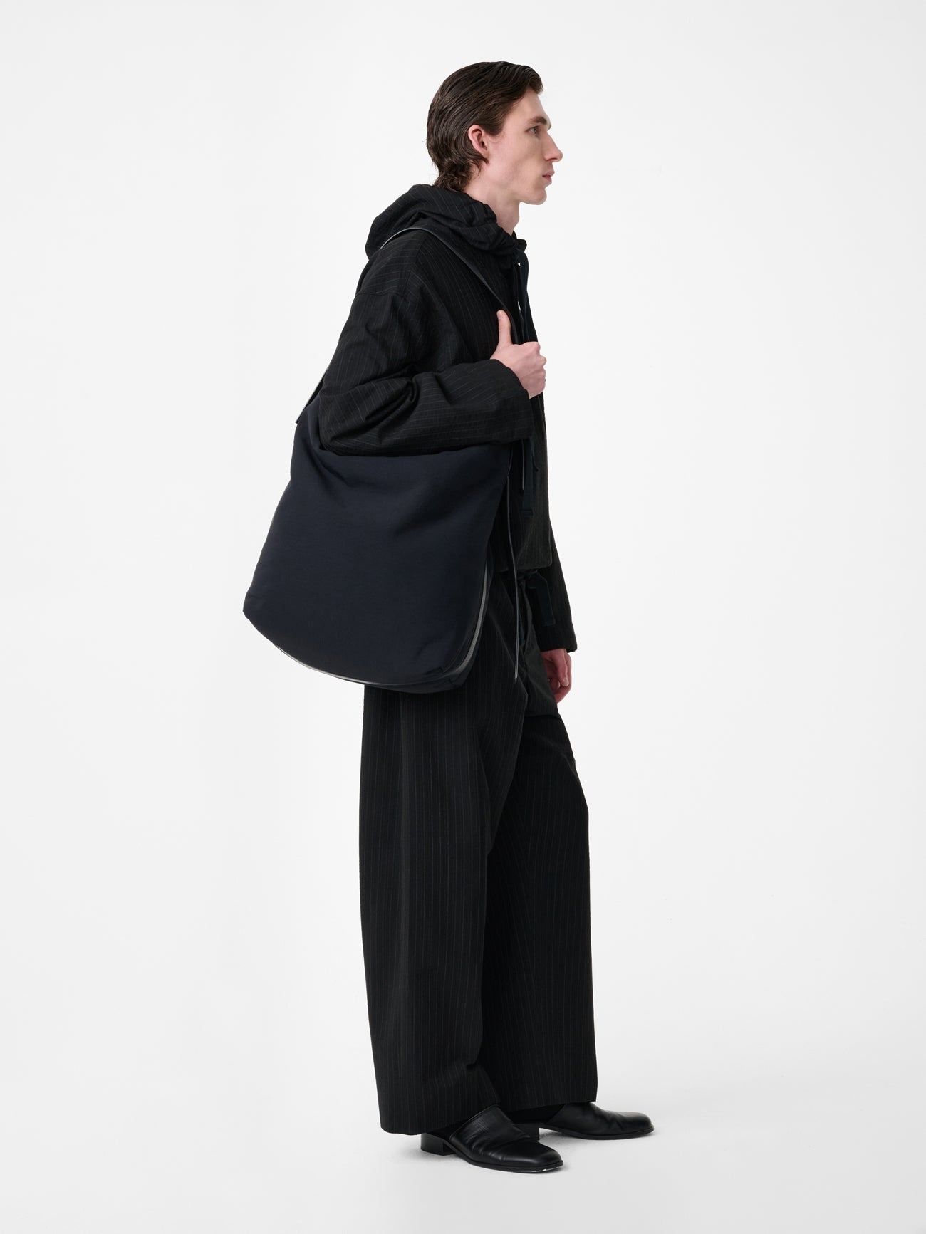 Fume Tailored Pant in Black Stripe