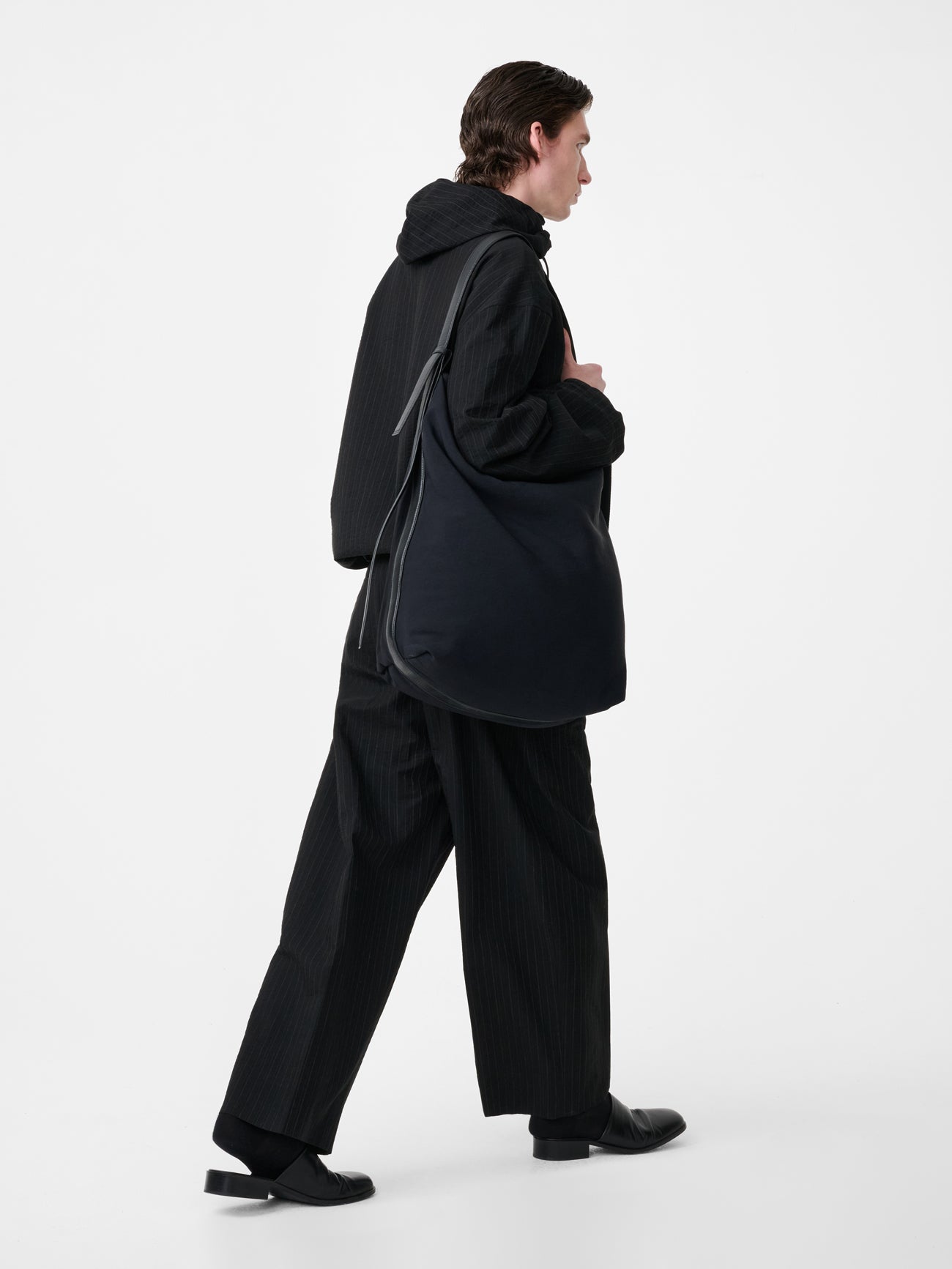Fume Tailored Pant in Black Stripe
