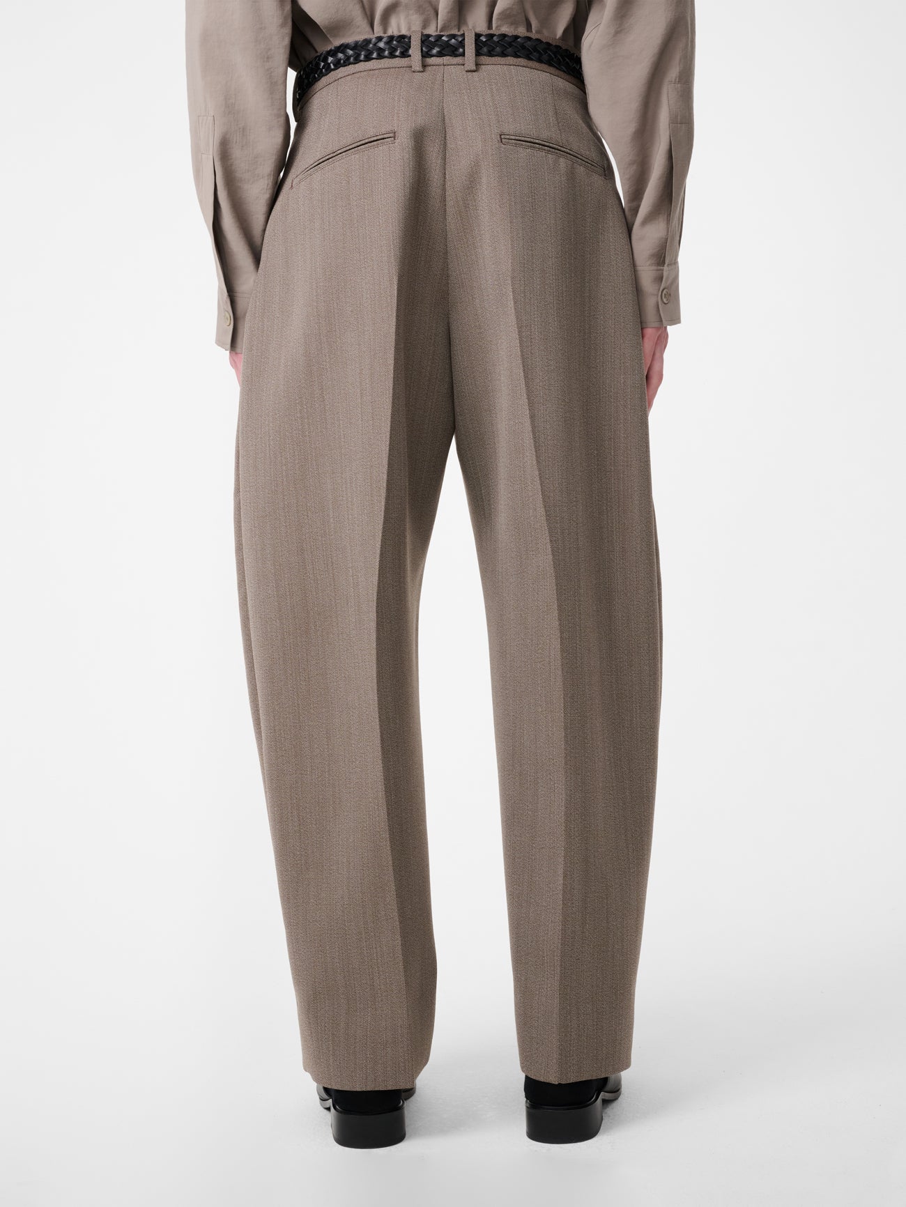 Fume Tailored Pant in Bark Melange