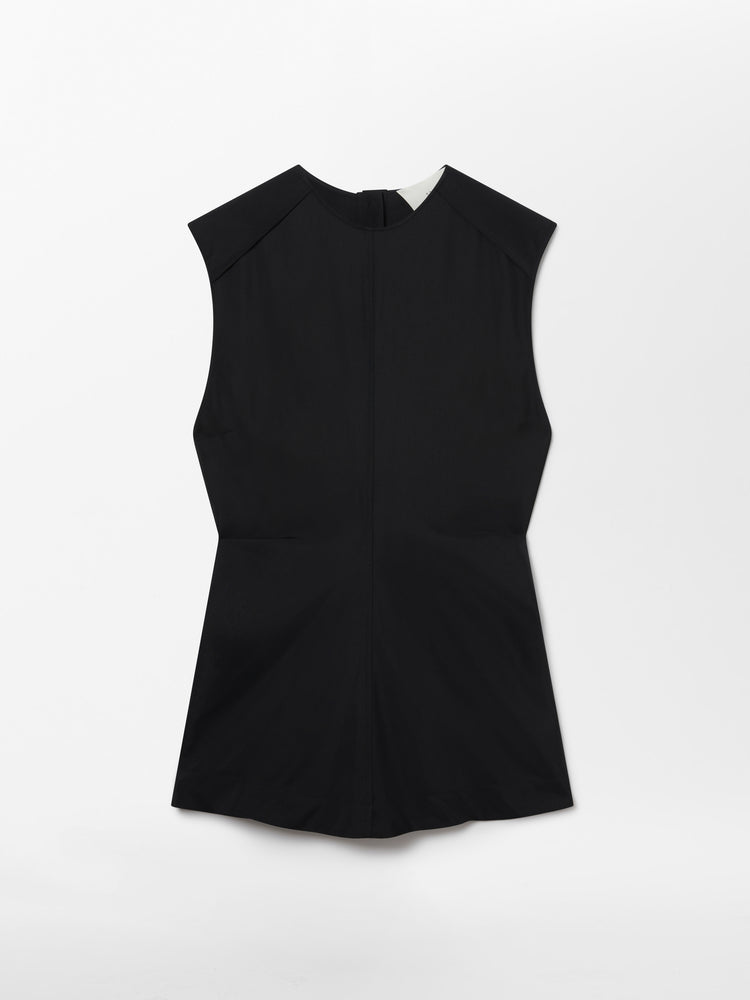 Garda Wool Viscose Top in Black