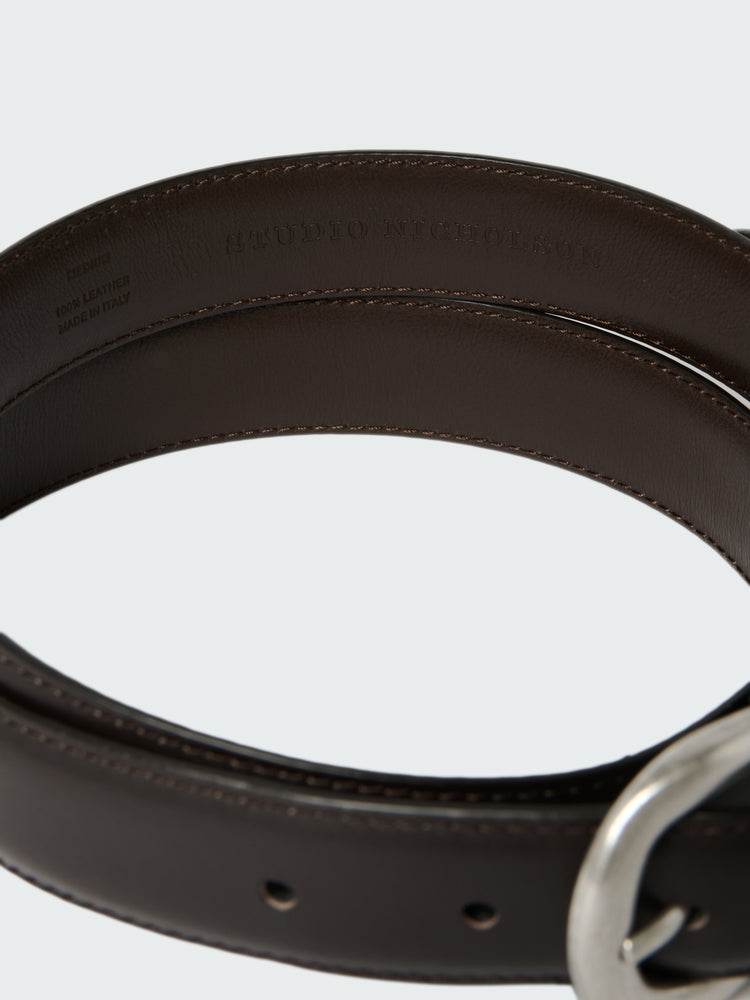 Giorgio Leather Belt in Espresso
