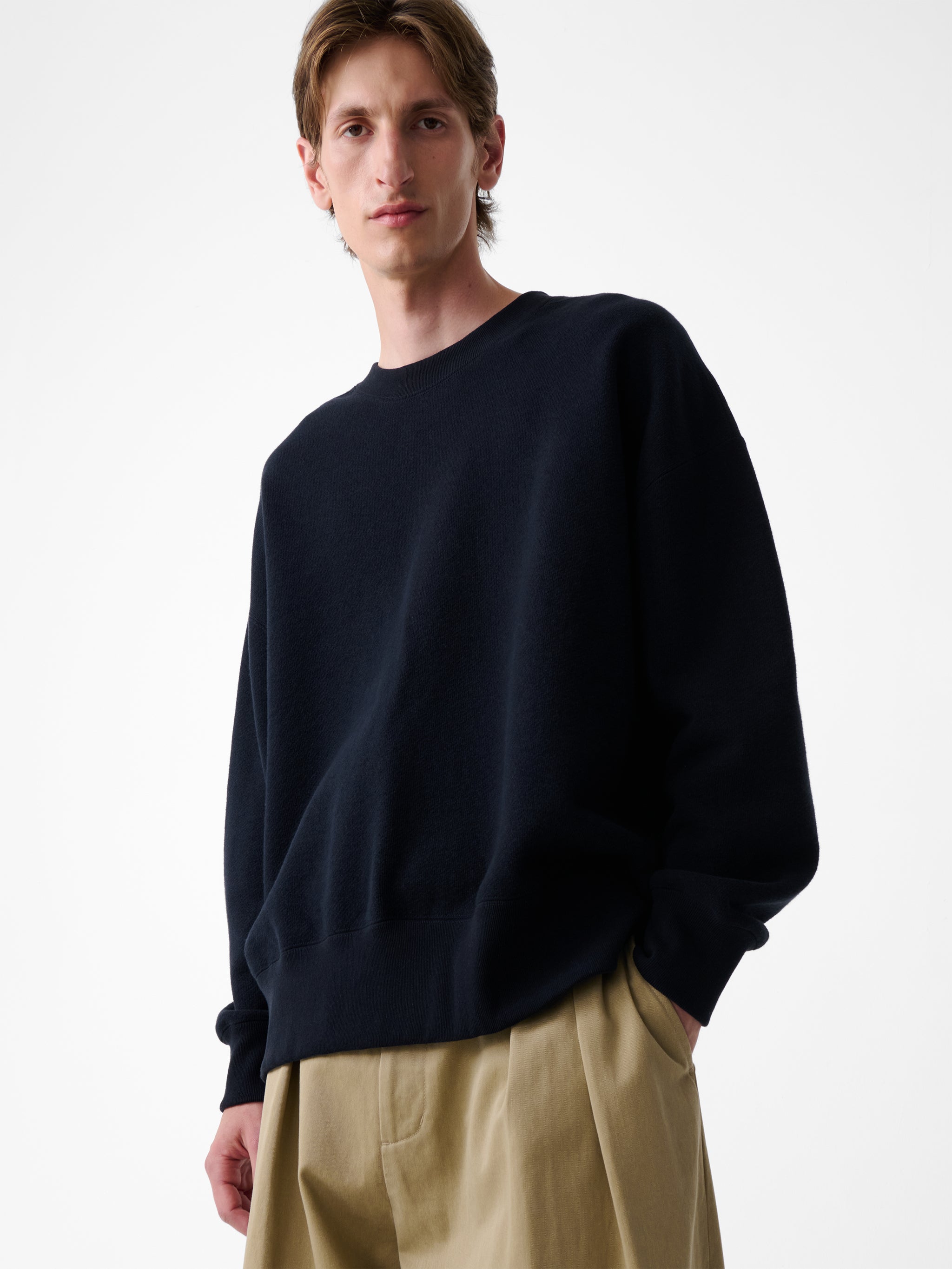 トップス STUDIO NICHOLSON/GOLIGHTLY JERSEY SWEAT SN X BEAMS Plus Golightly Jersey in Darkest Navy – Studio Nicholson