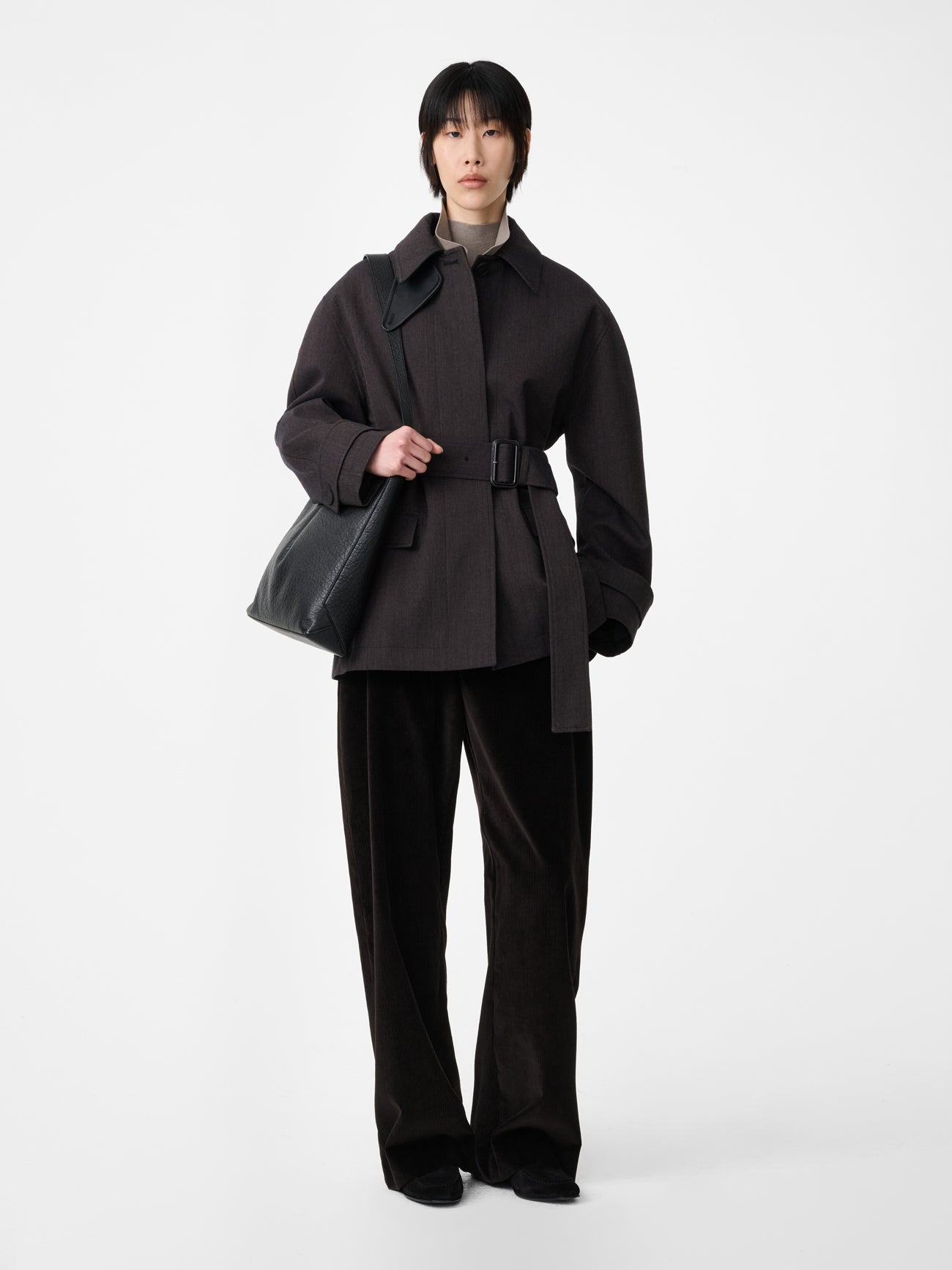Grange Corduroy Wide Leg Pant in Espresso