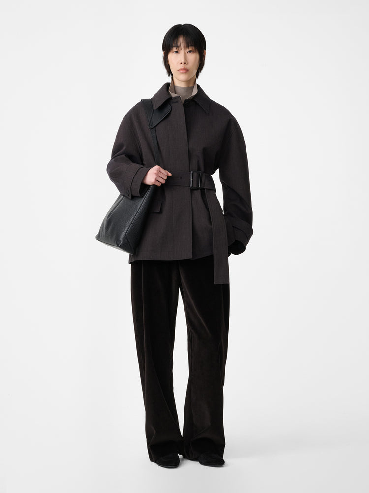 Grange Corduroy Wide Leg Pant in Espresso