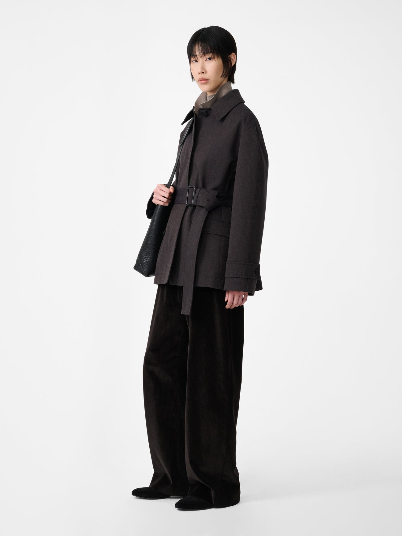 Grange Corduroy Wide Leg Pant in Espresso
