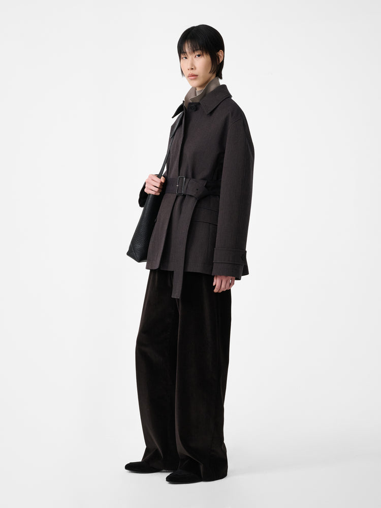 Grange Corduroy Wide Leg Pant in Espresso