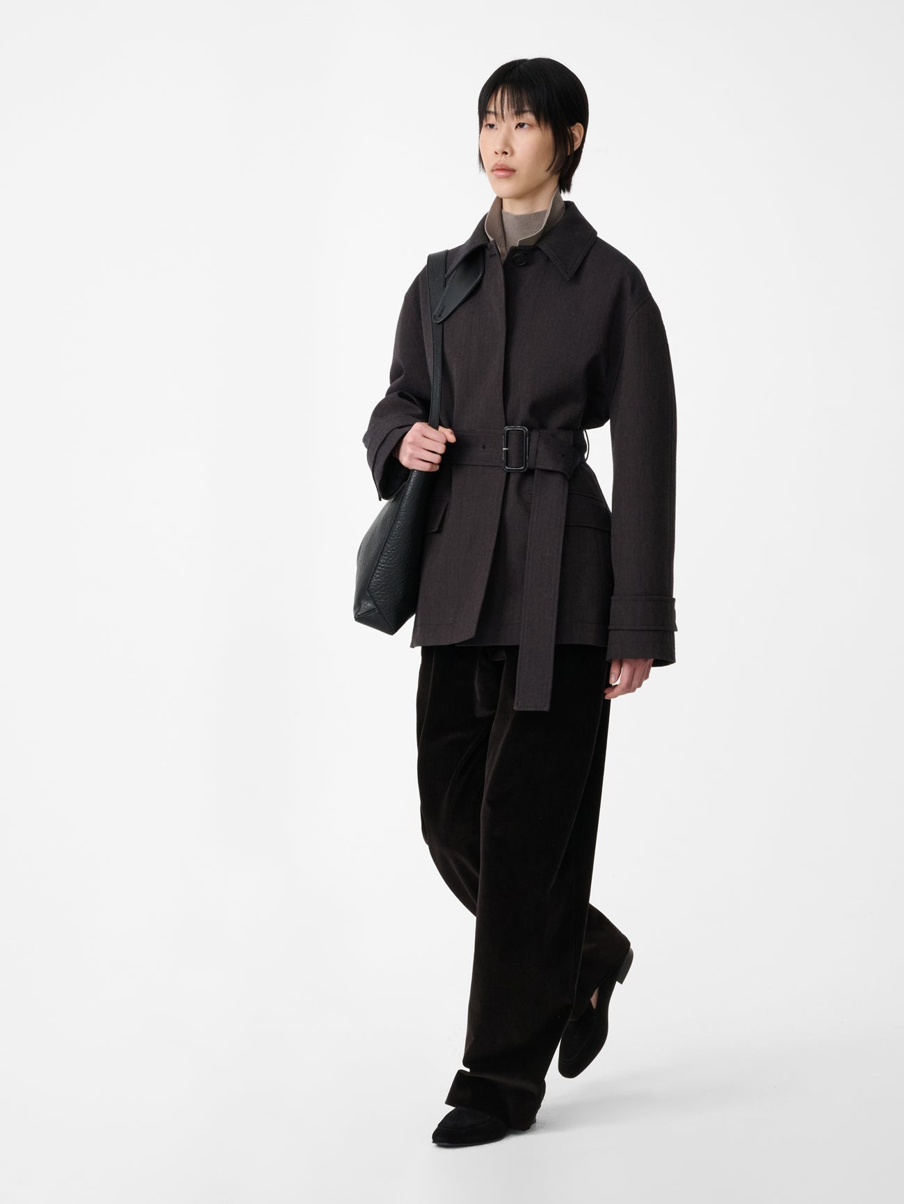 Grange Corduroy Wide Leg Pant in Espresso