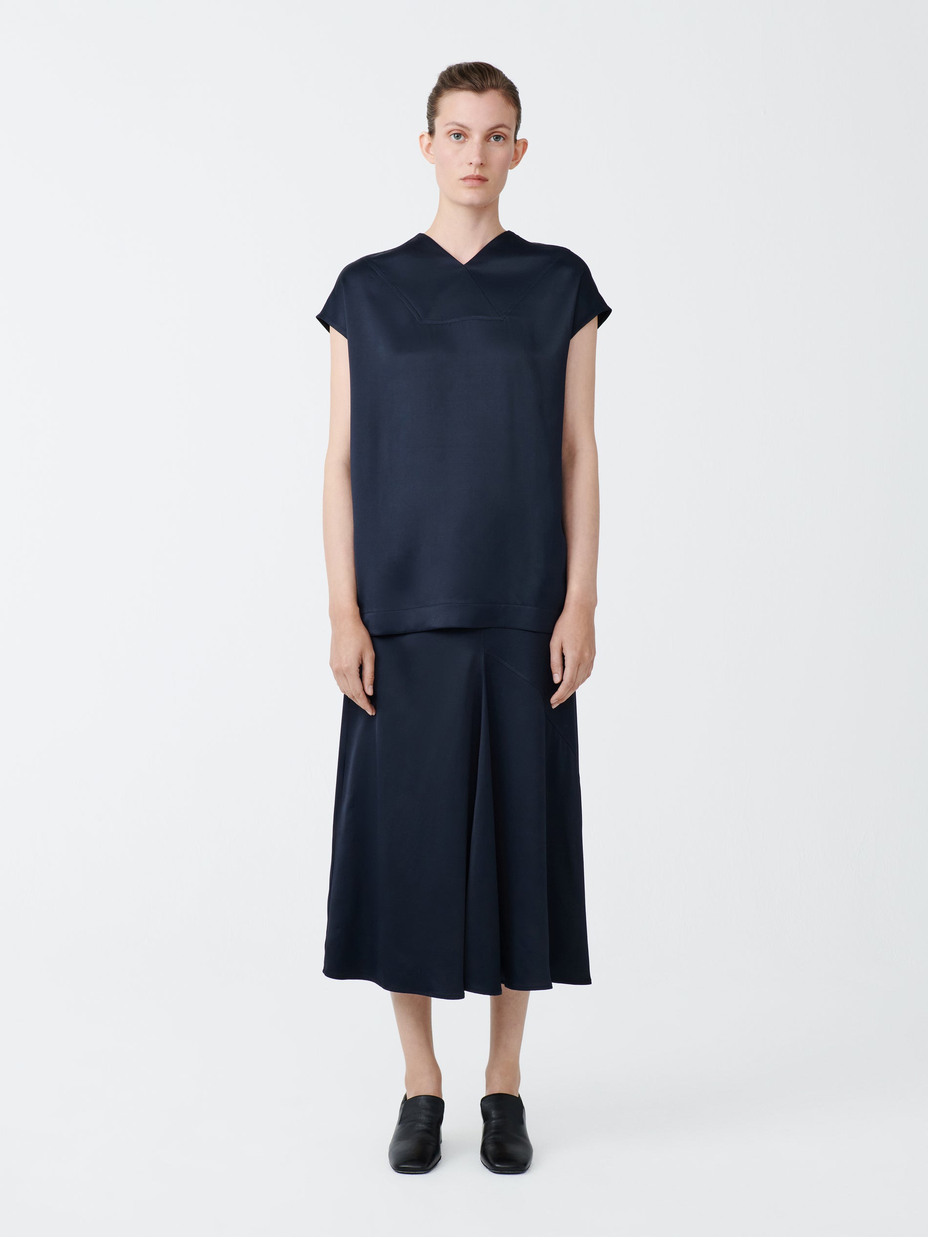 Greer Top in Black Ink - Studio Nicholson