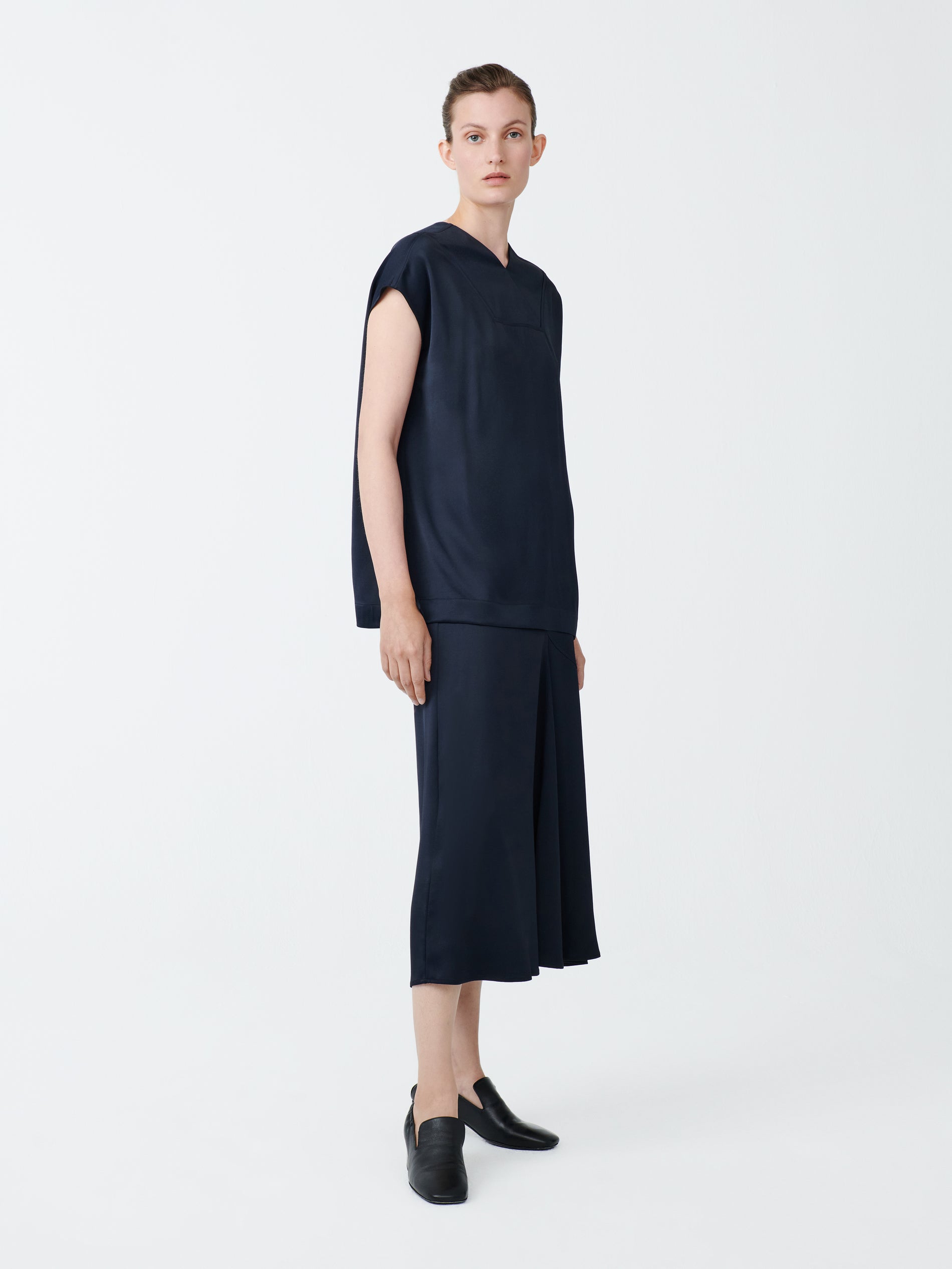 Greer Top in Black Ink - Studio Nicholson