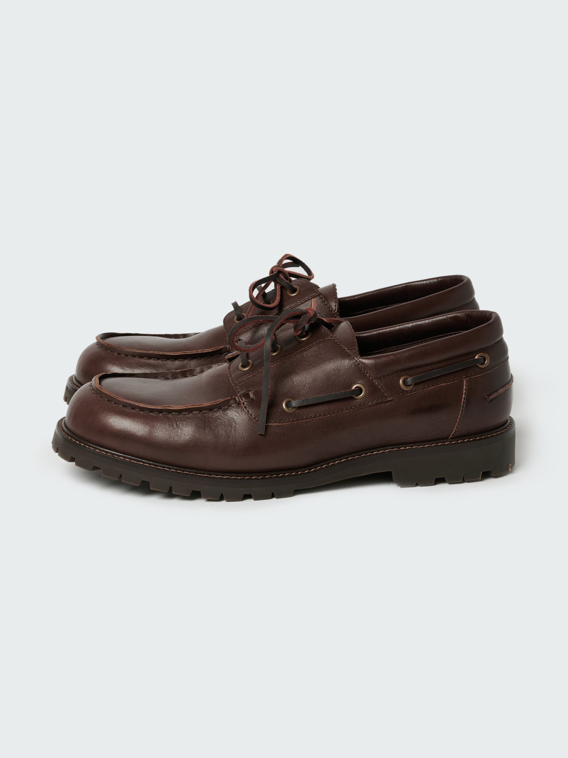Guston Leather Shoe in Cocoa
