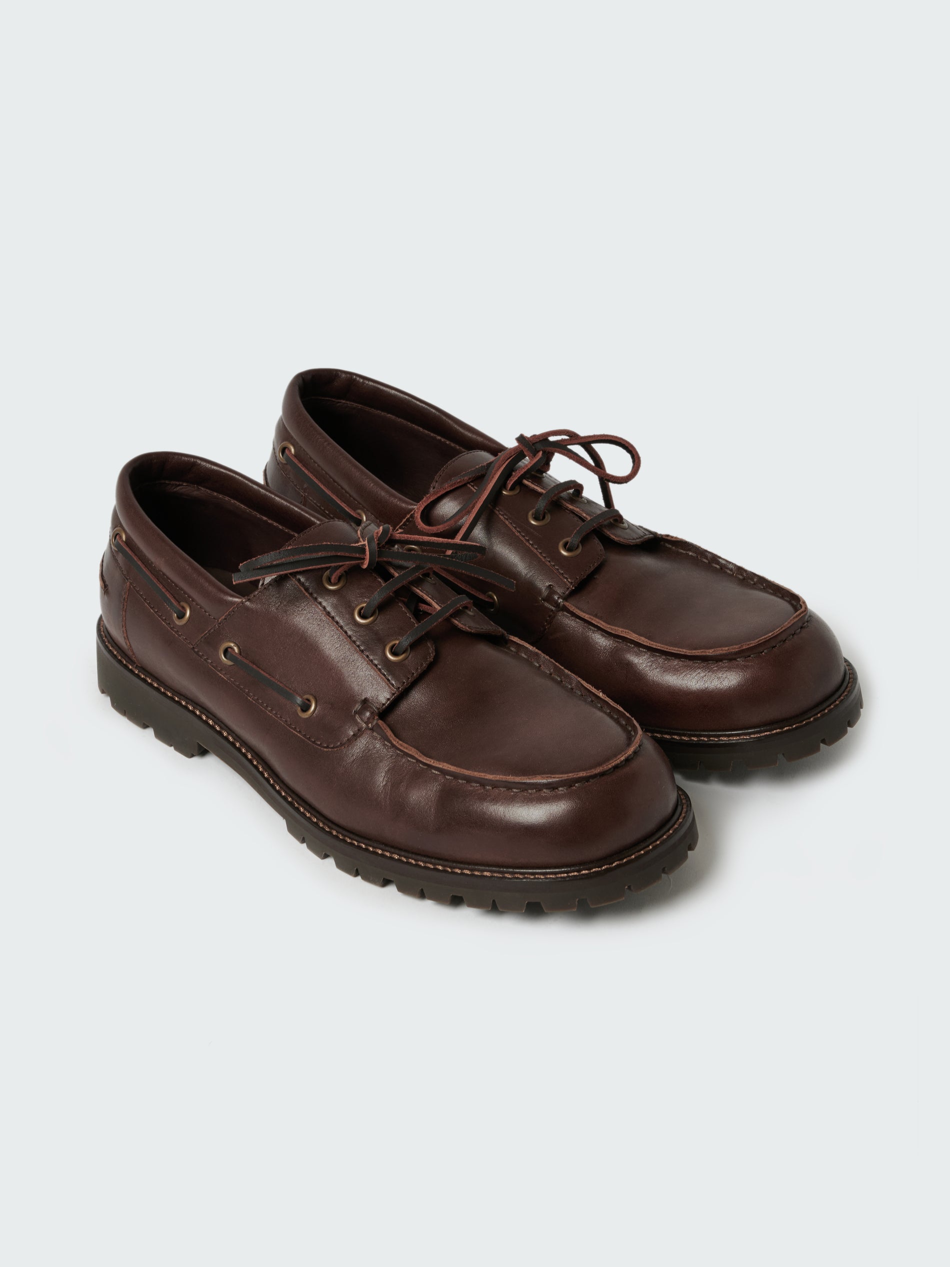 Guston Leather Shoe in Cocoa