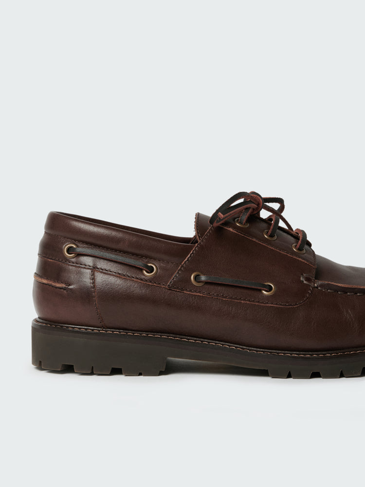 Guston Leather Shoe in Cocoa