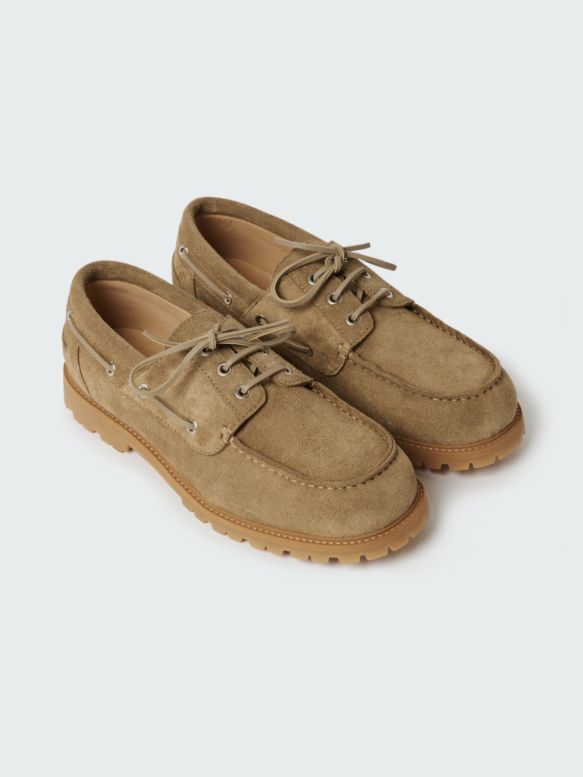 Guston Suede Shoe in Taupe