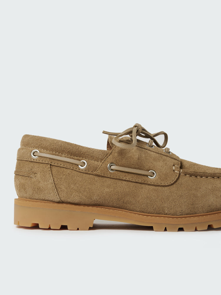 Guston Suede Shoe in Taupe