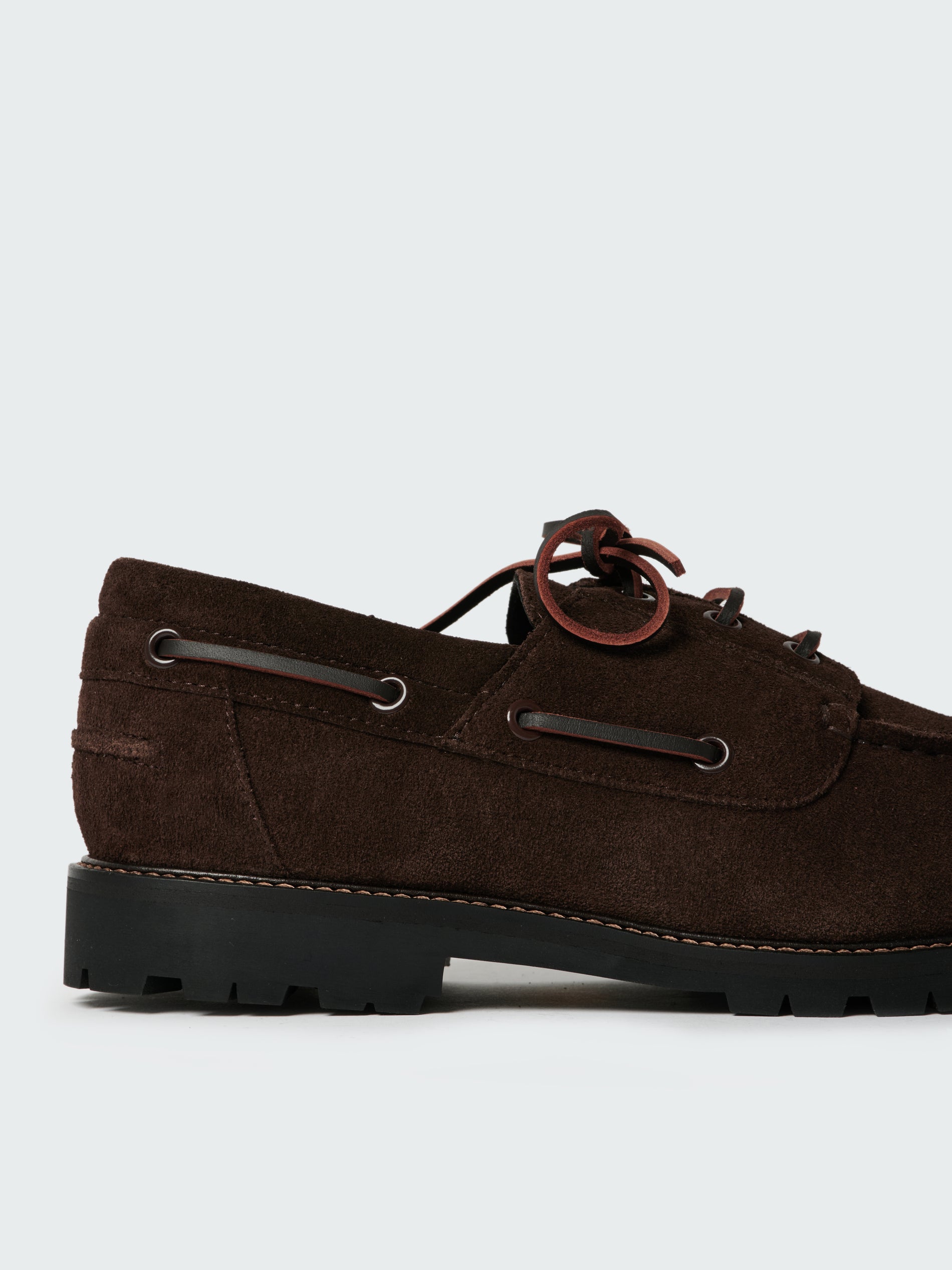 Guston Suede Shoe in Caffe