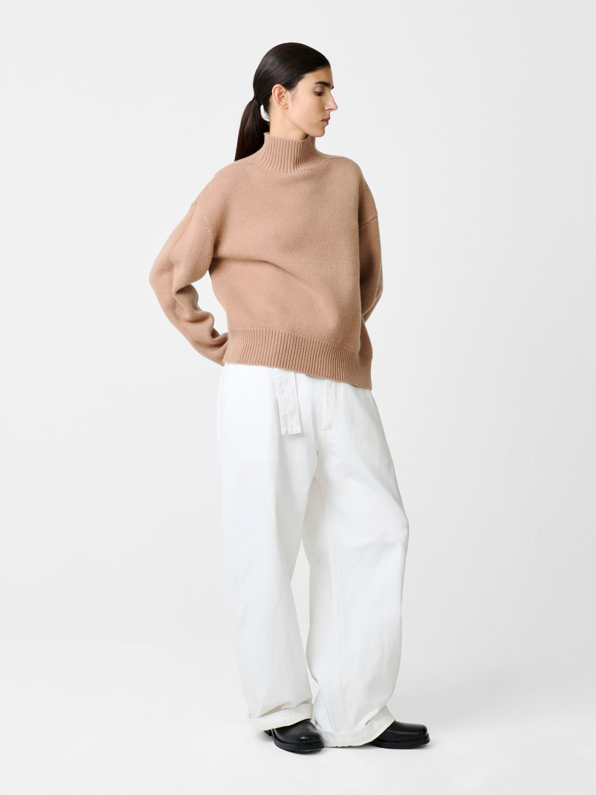 Gomes Knit in Camel - Studio Nicholson