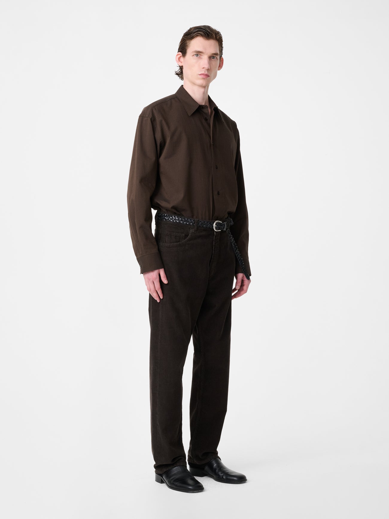 Hal Shirt in Malt Stripe
