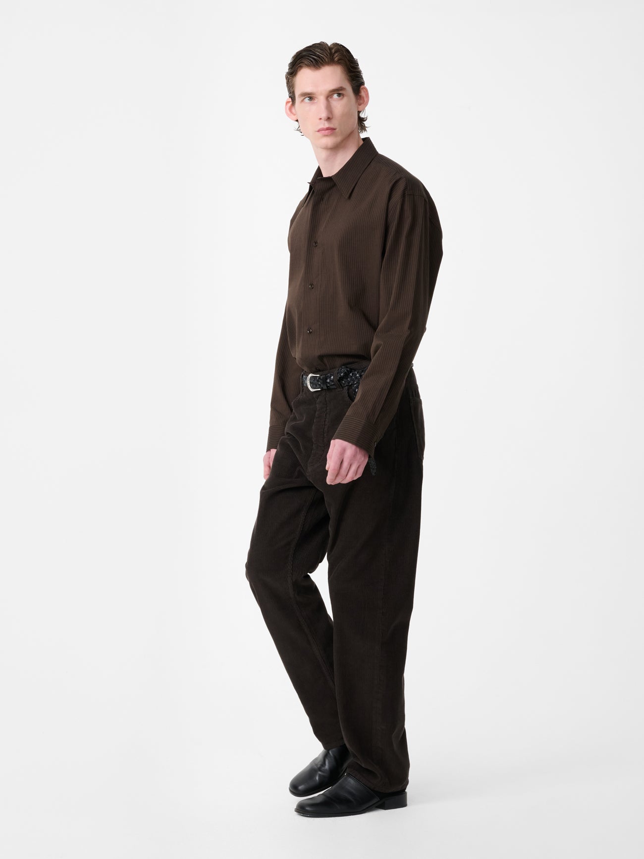 Hal Shirt in Malt Stripe