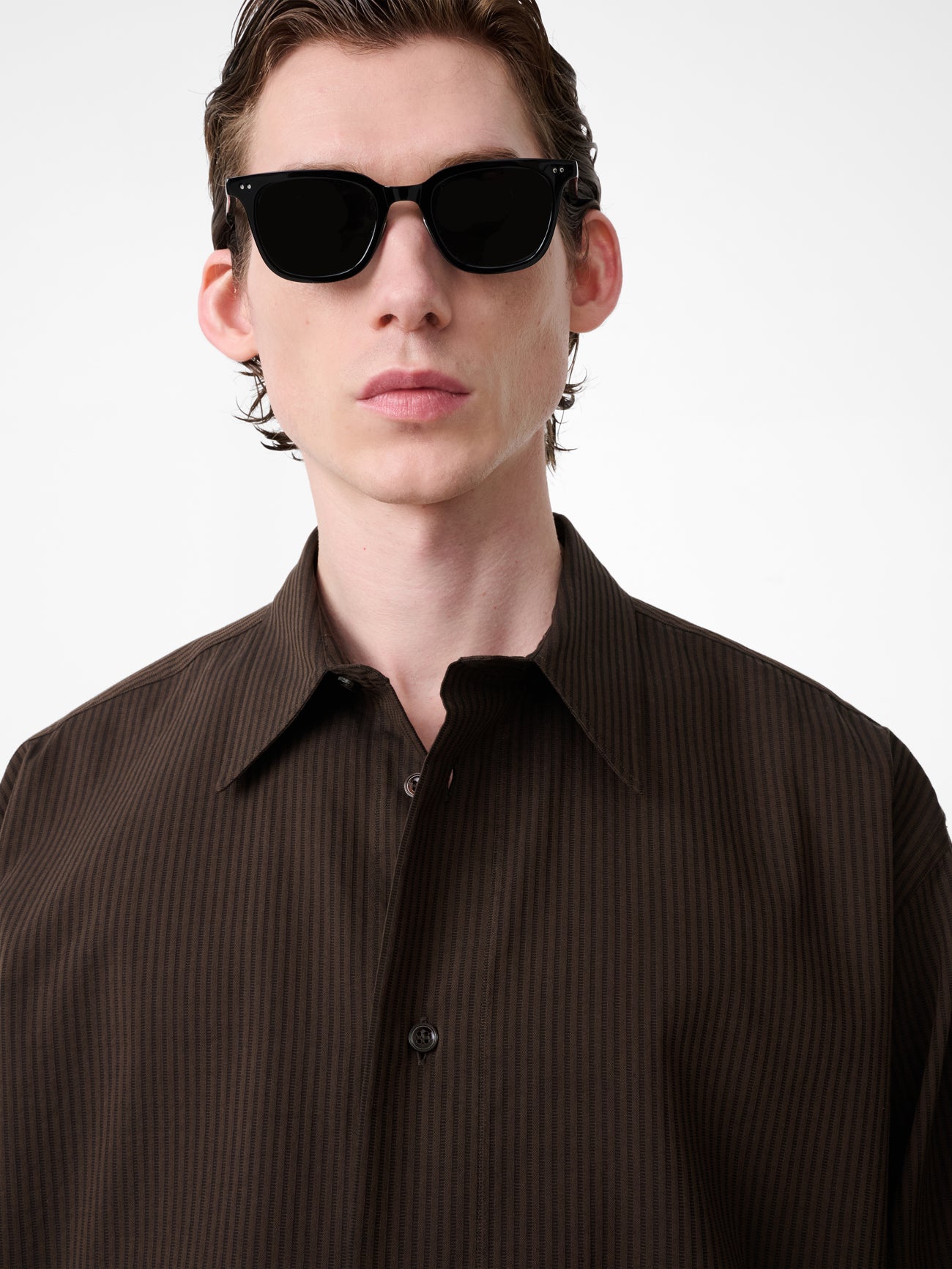 Hal Shirt in Malt Stripe