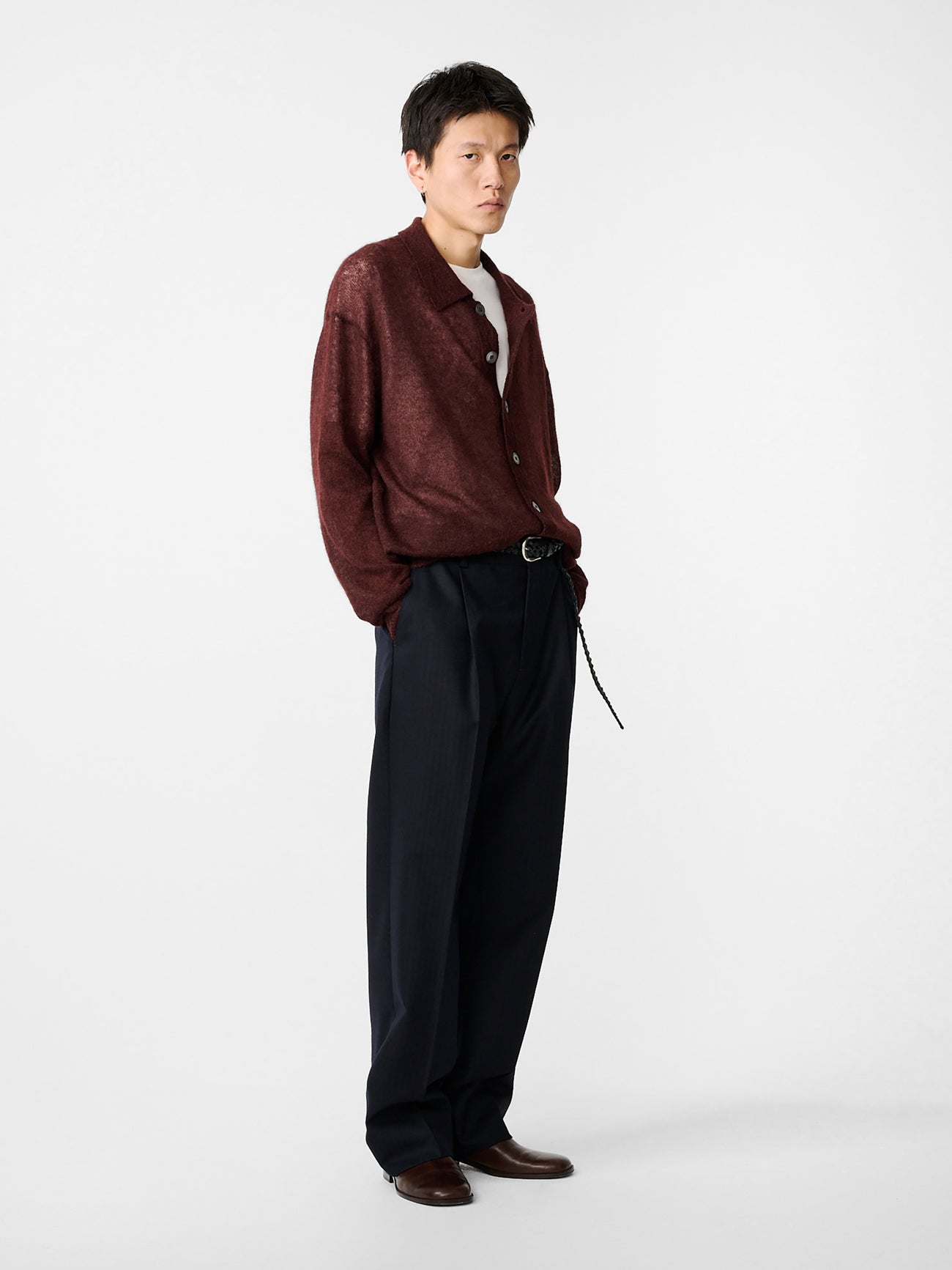 Hamto Cardigan in Mulberry