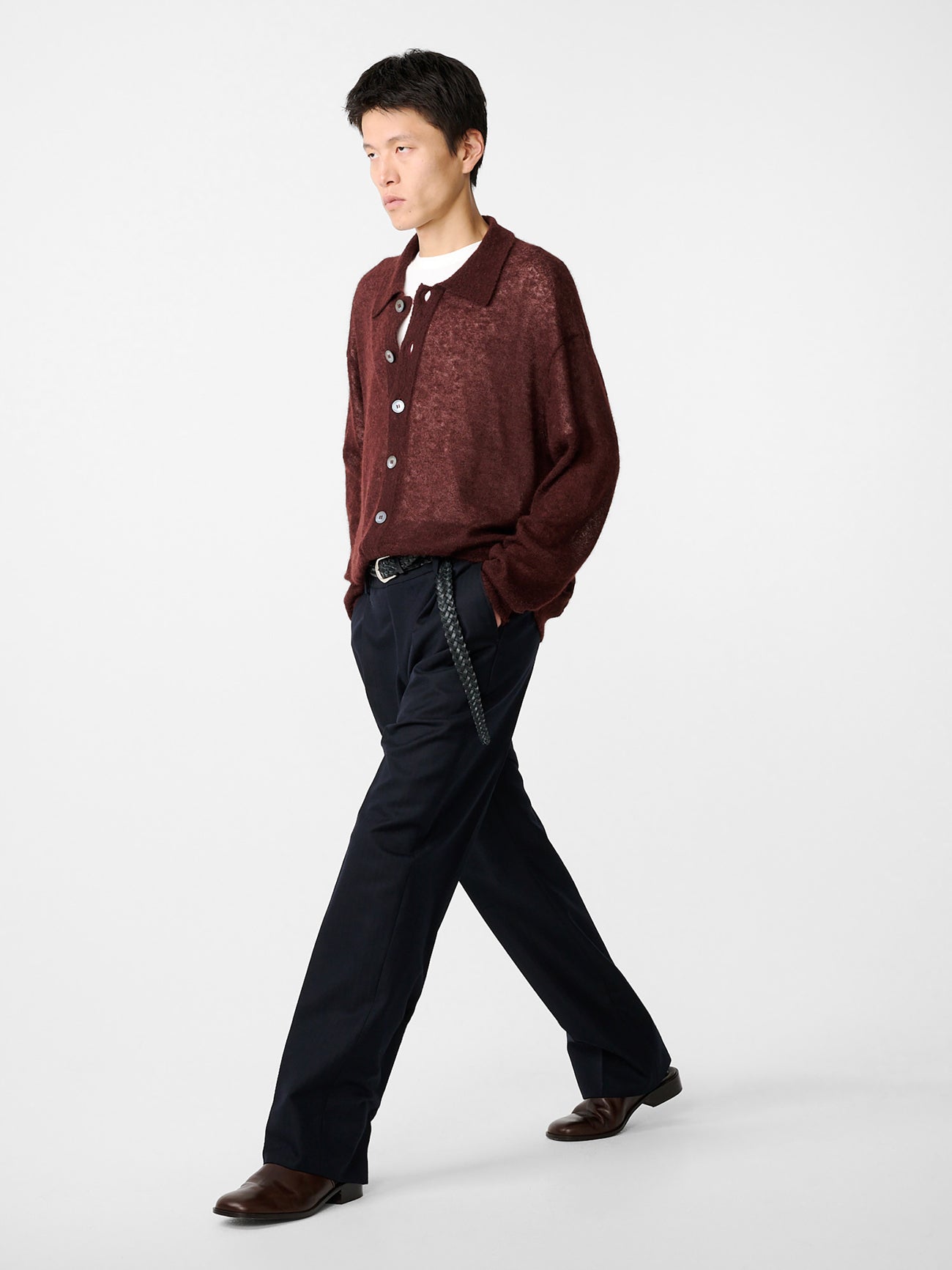 Hamto Cardigan in Mulberry