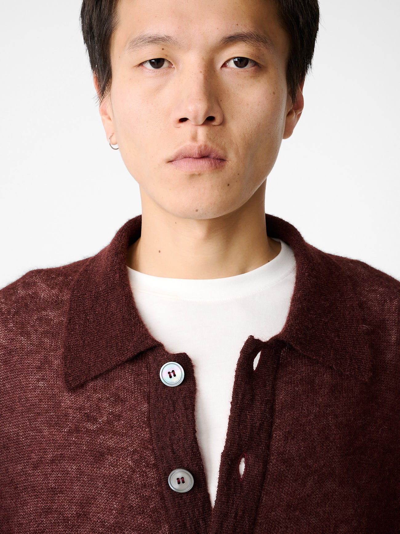 Hamto Cardigan in Mulberry