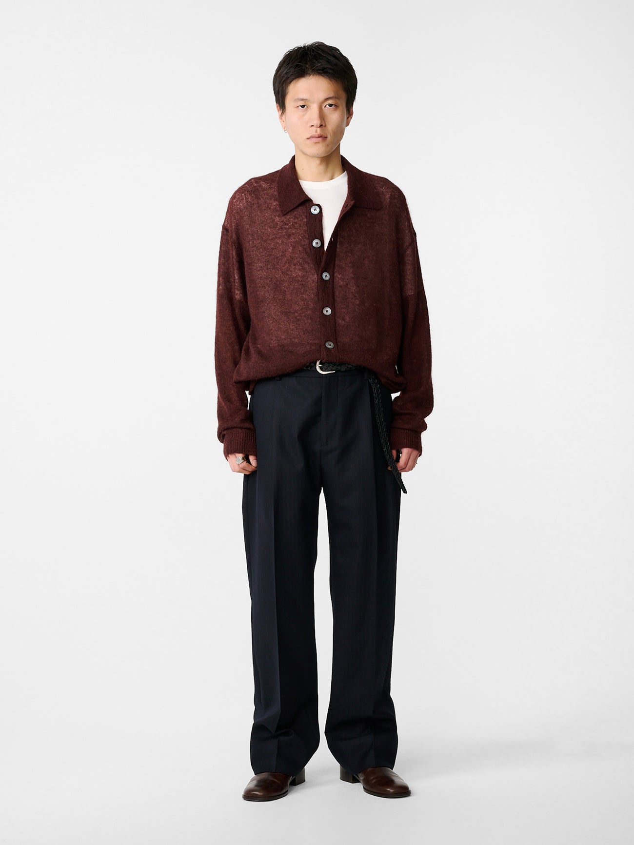 Hamto Cardigan in Mulberry