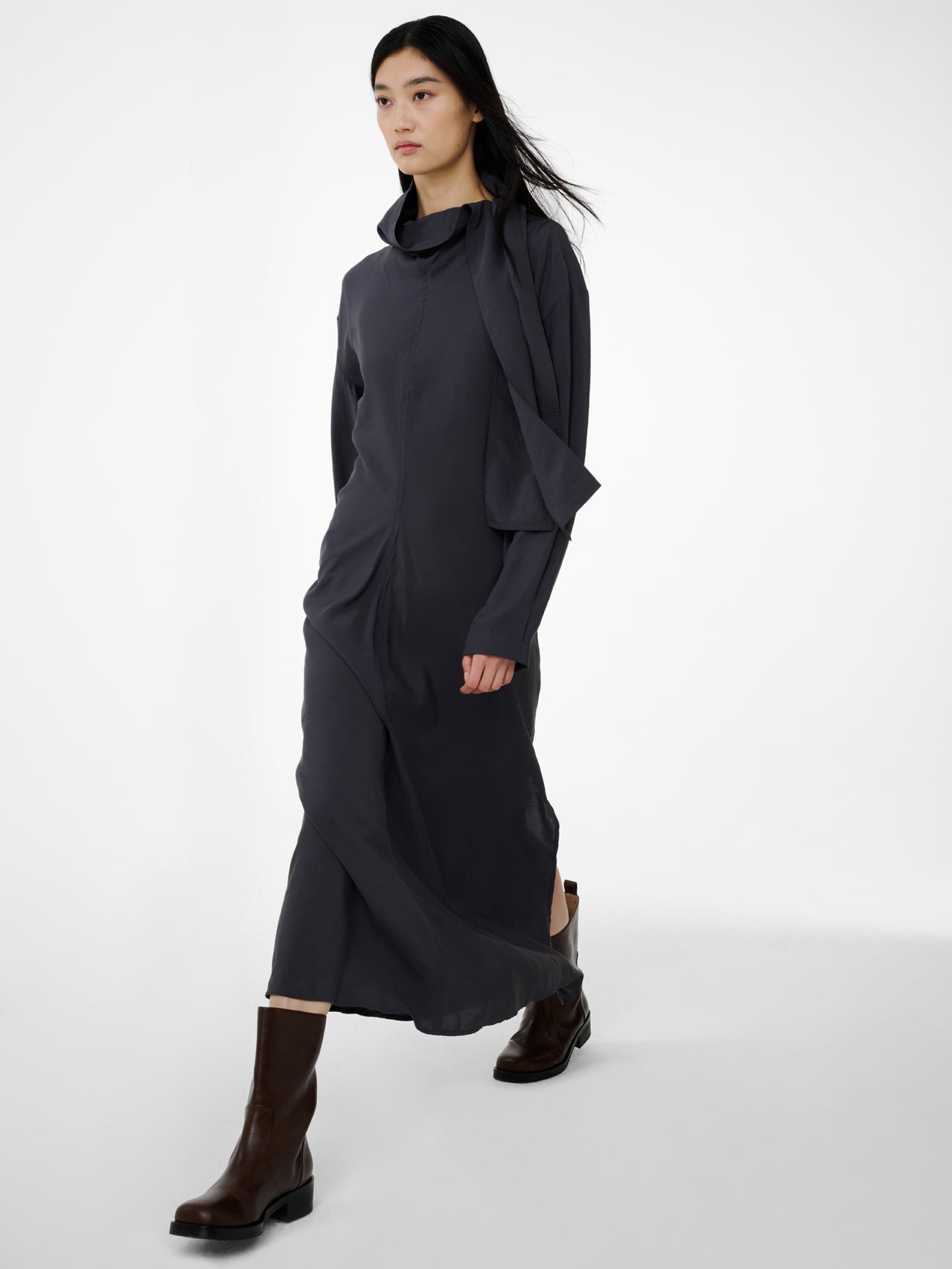 Haria Dress in Coal - Studio Nicholson