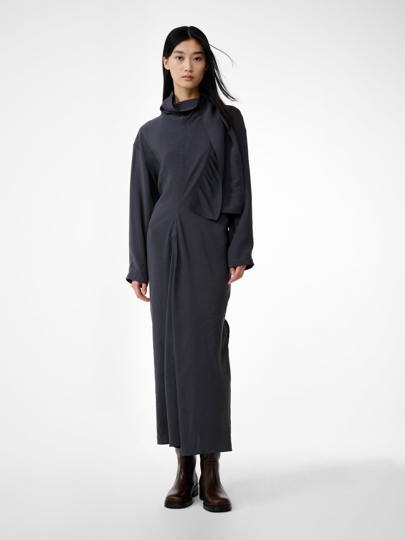 Haria Dress in Coal - Studio Nicholson