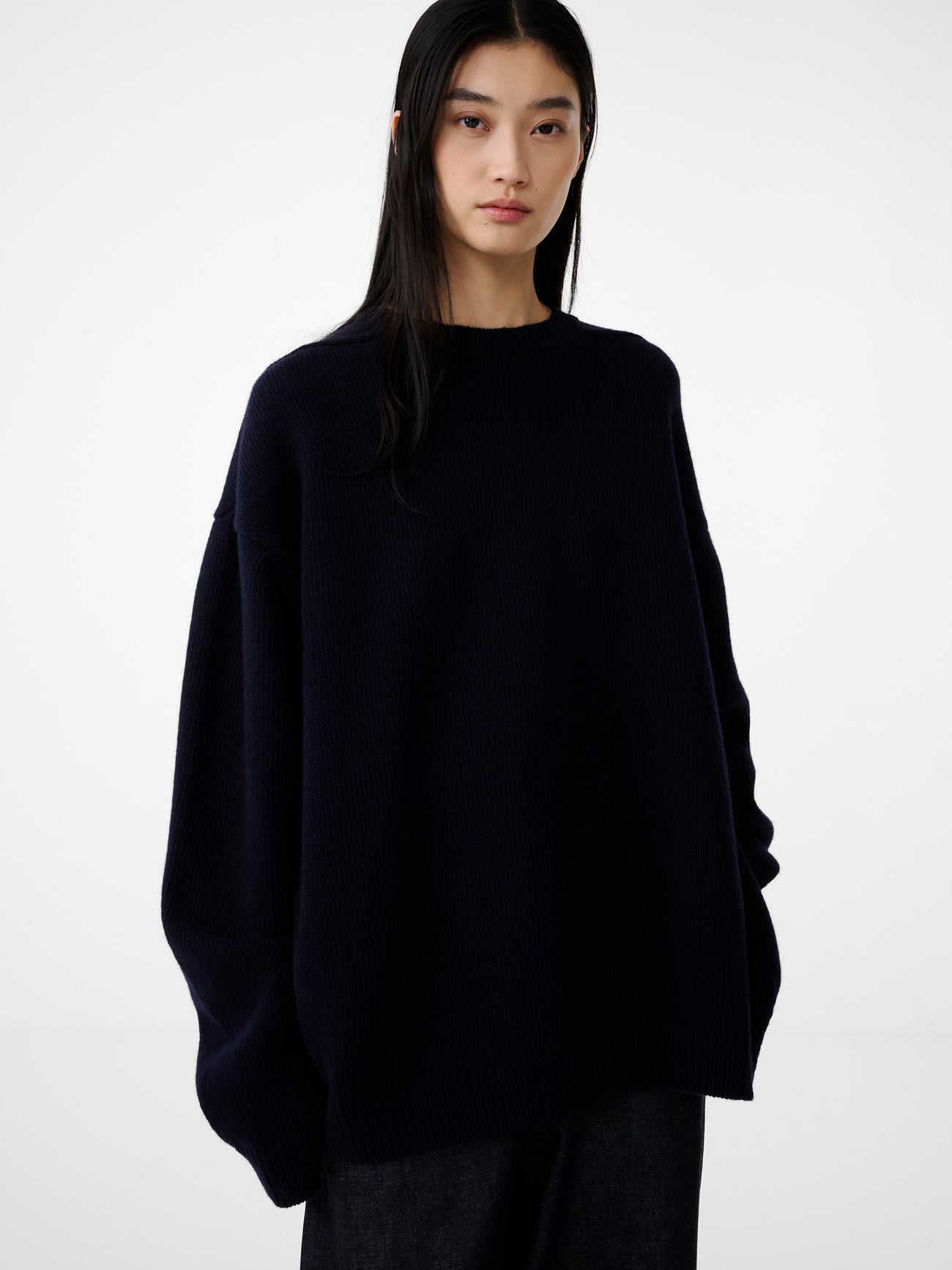 STUDIO NICHOLSON HEMYL KNIT BLACK 黒 Mサイズ 2022AW】 STUDIO NICHOLSON （スタジオニコルソン） 