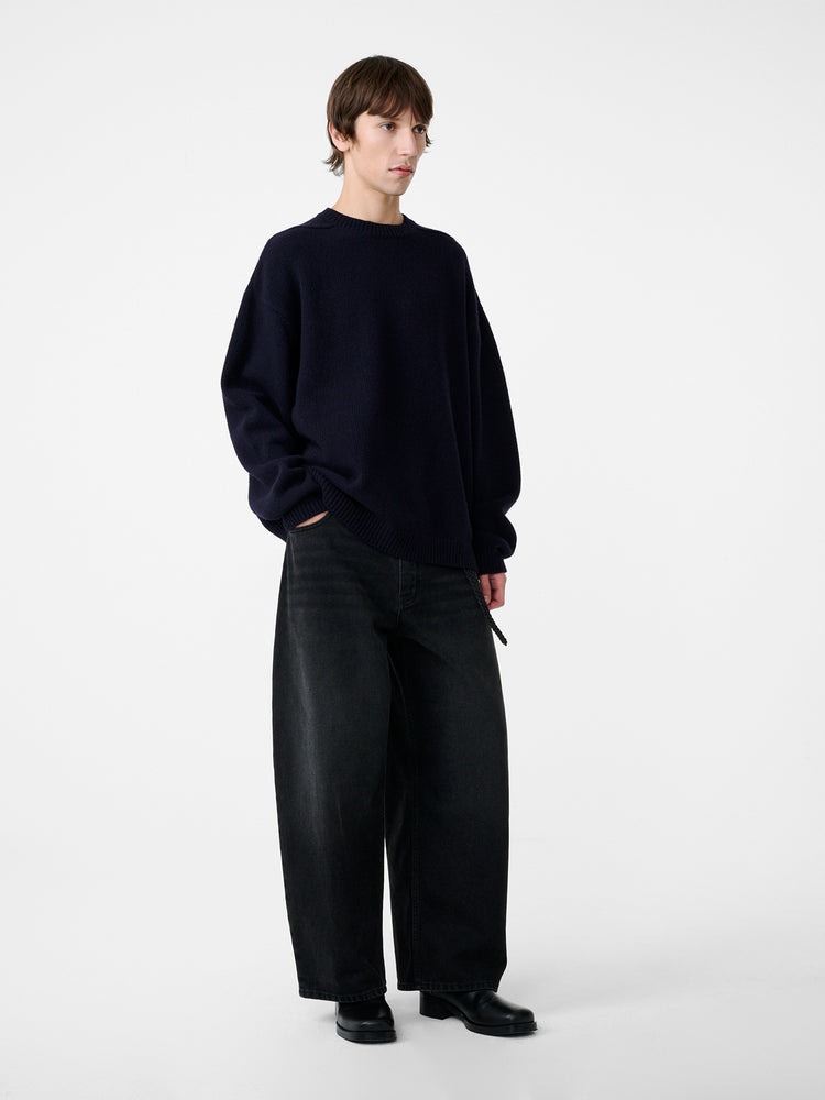Hemyl Knit in Darkest Navy - Studio Nicholson