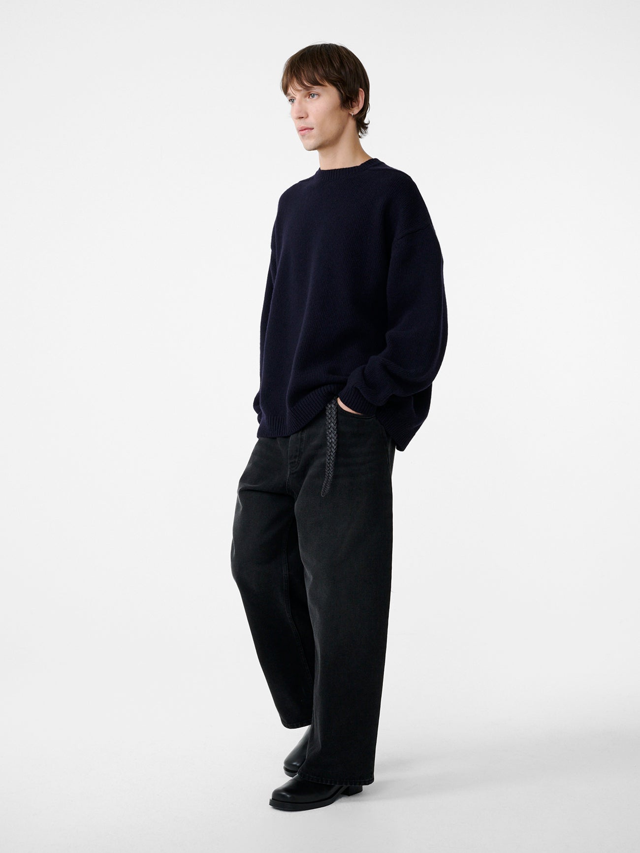 Hemyl Knit in Darkest Navy - Studio Nicholson