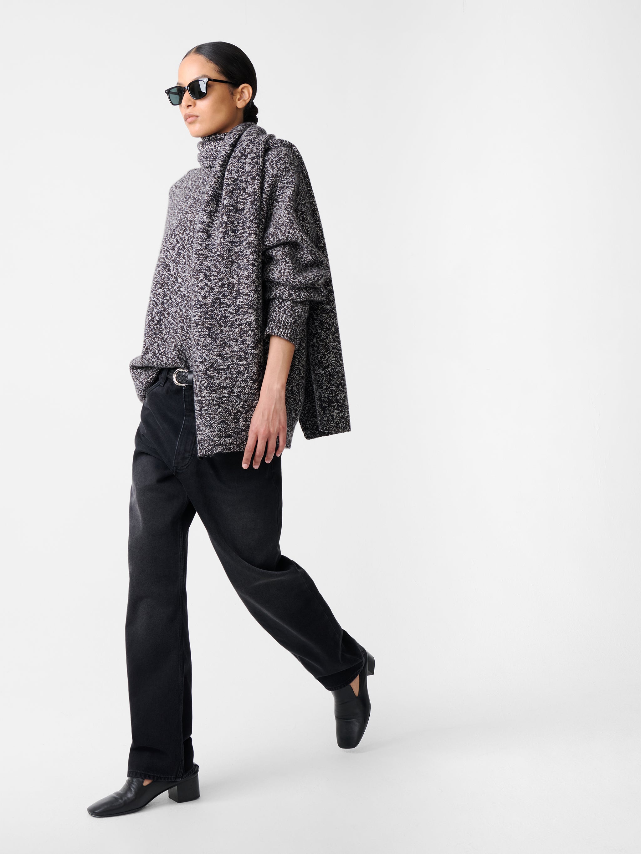 Hemyl Knit in Navy Mouline – Studio Nicholson