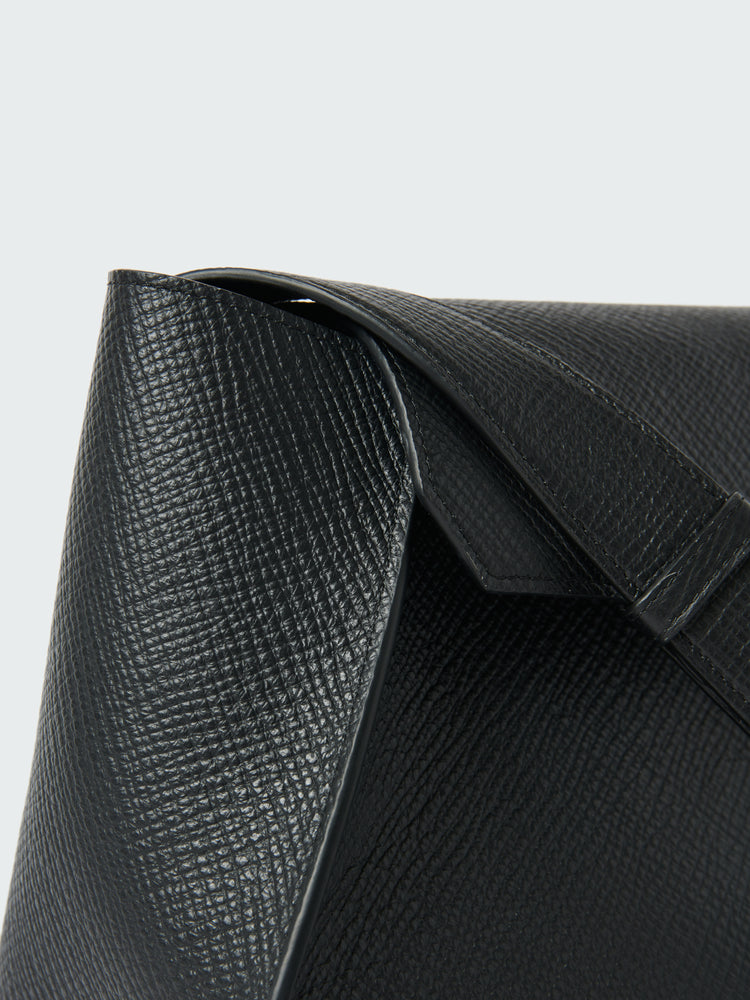 Shiboru Leather Bag in Black