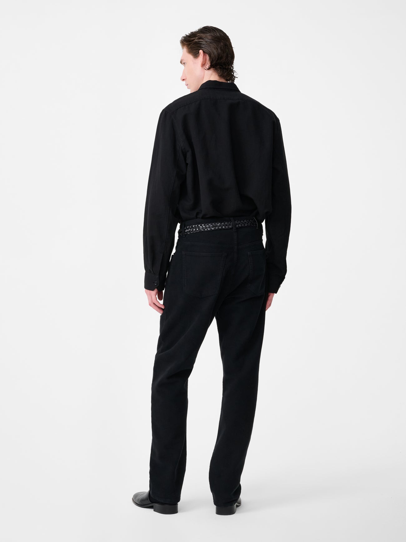 Hithe Linen Shirt in Black
