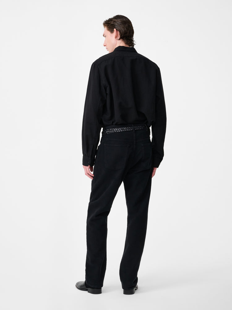 Hithe Linen Shirt in Black