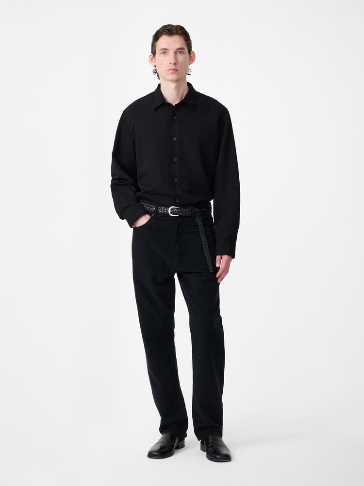 Hithe Linen Shirt in Black