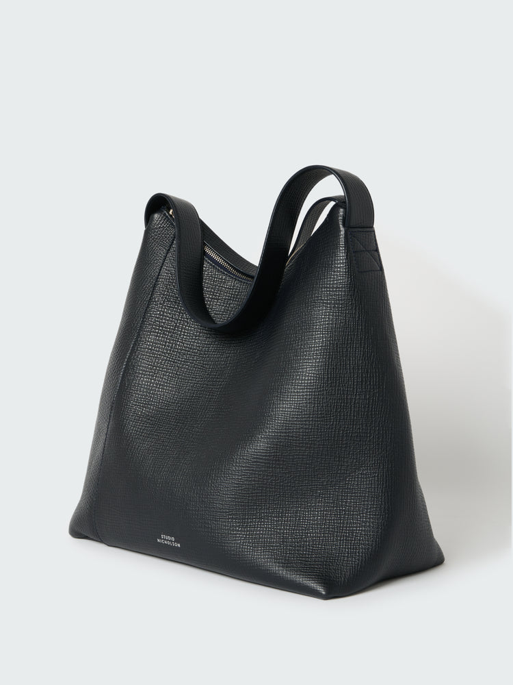 Hobo Type 1 Leather Bag in Darkest Navy