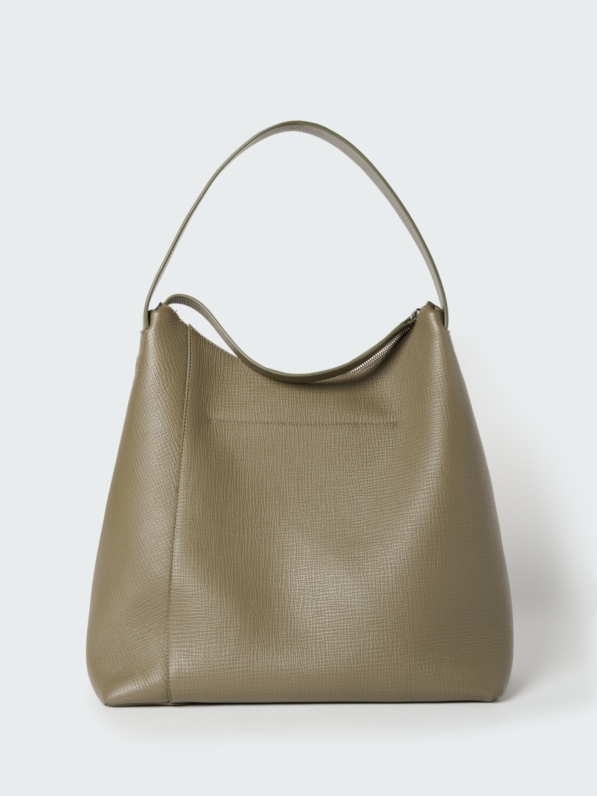 Hobo Type 1 Leather Bag in Elephant - Studio Nicholson