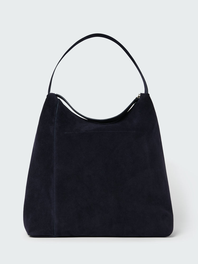 Hobo Type 1 Suede Bag in Darkest Navy
