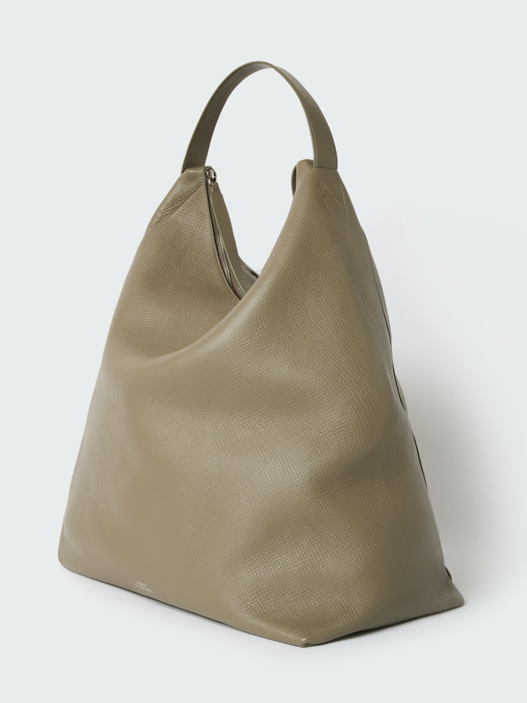 Hobo Type 2 Leather Bag in Elephant