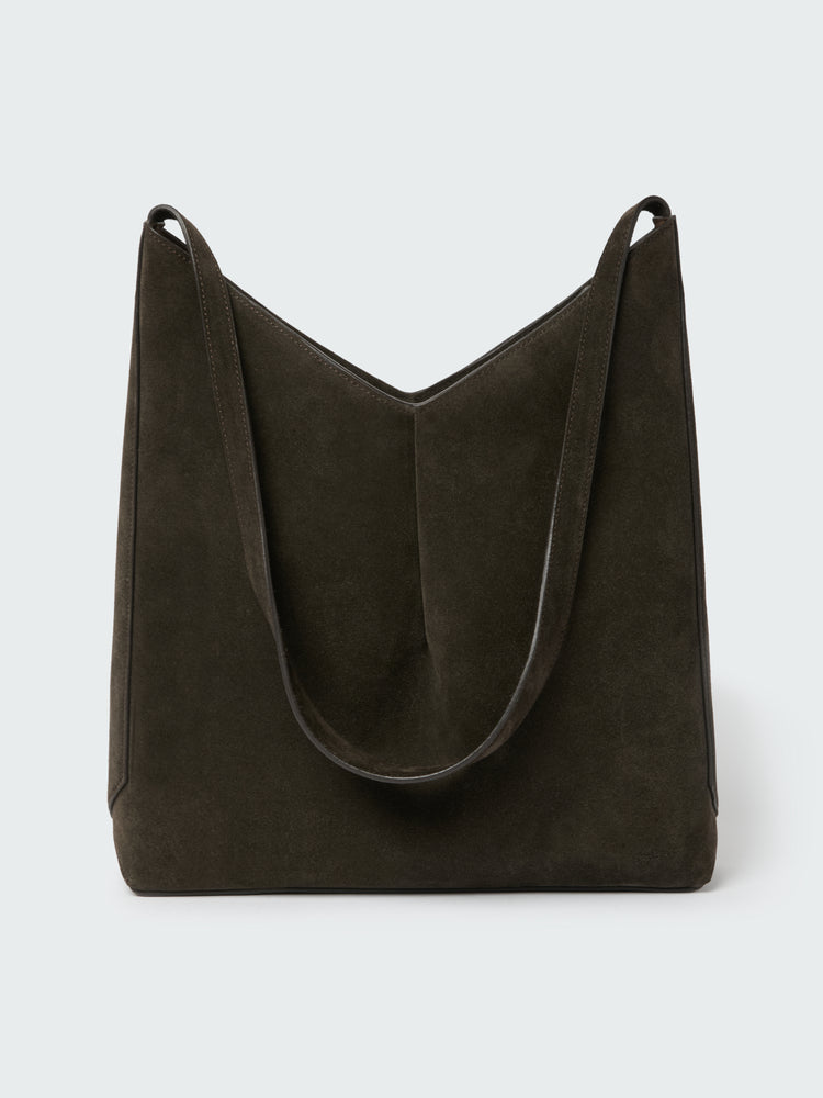 Hoho Suede Bag in Ebony