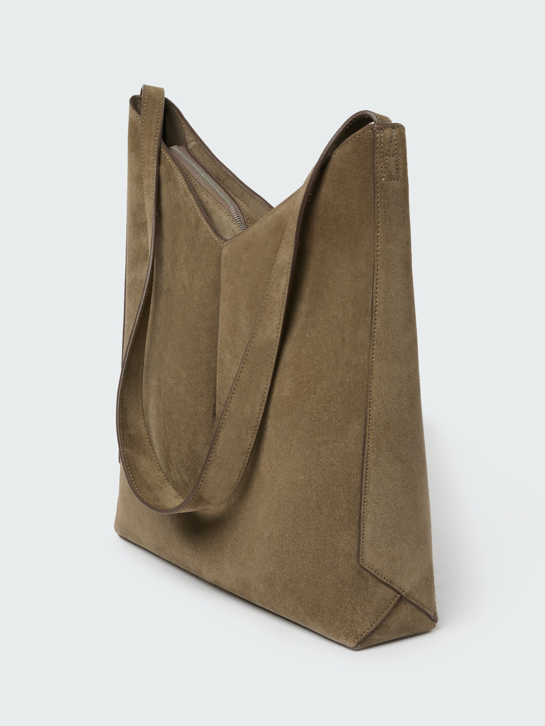 Hoho Suede Bag in Olive