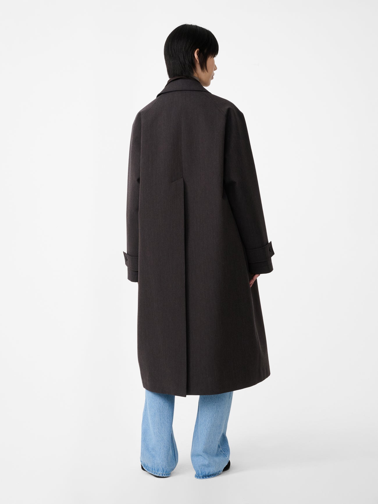 Holin Trench Coat in Brown Marl