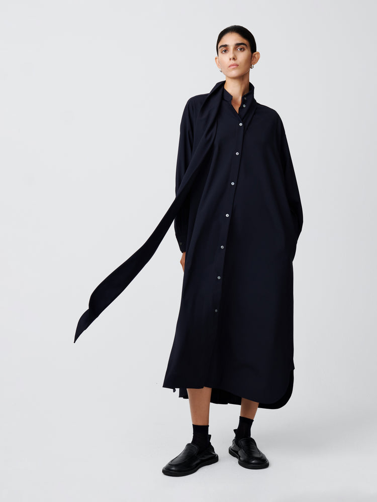 Hurn Dress in Darkest Navy