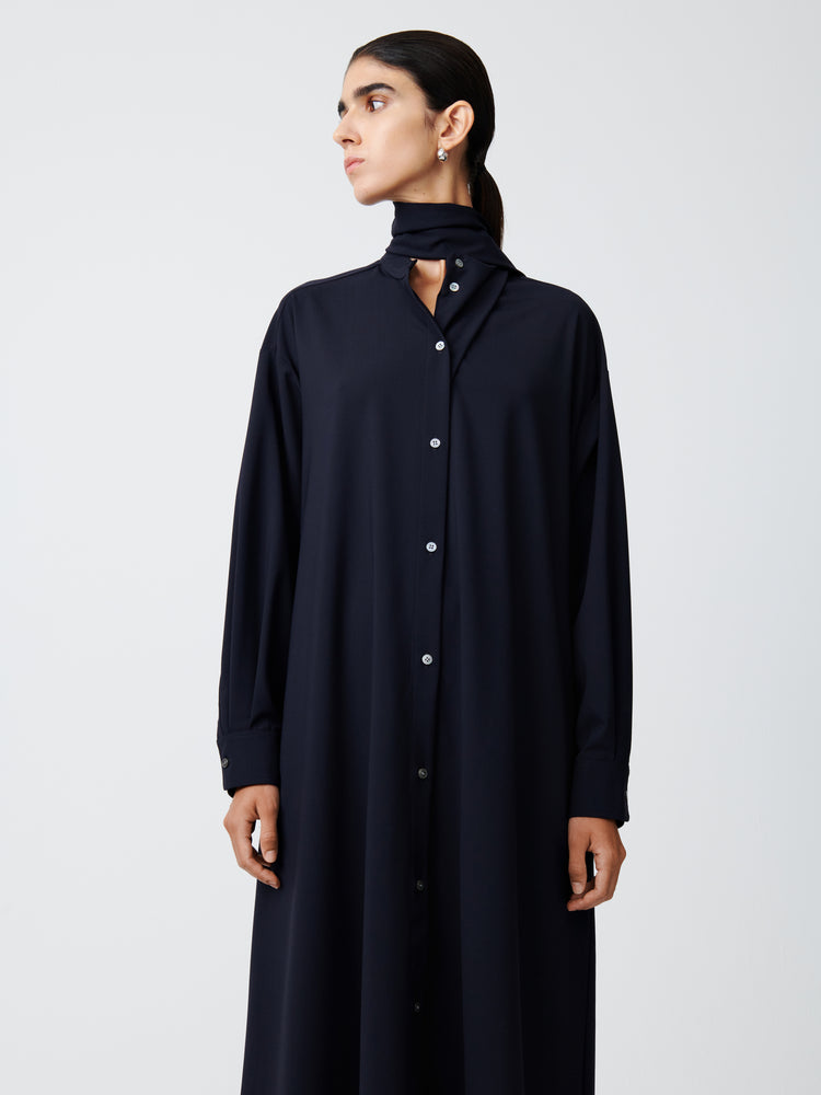 Hurn Dress in Darkest Navy